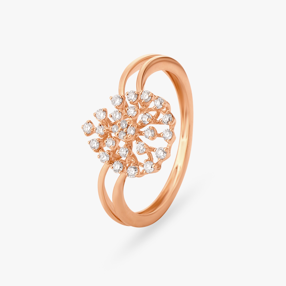 Raindrop Elegance Diamond Finger Ring
