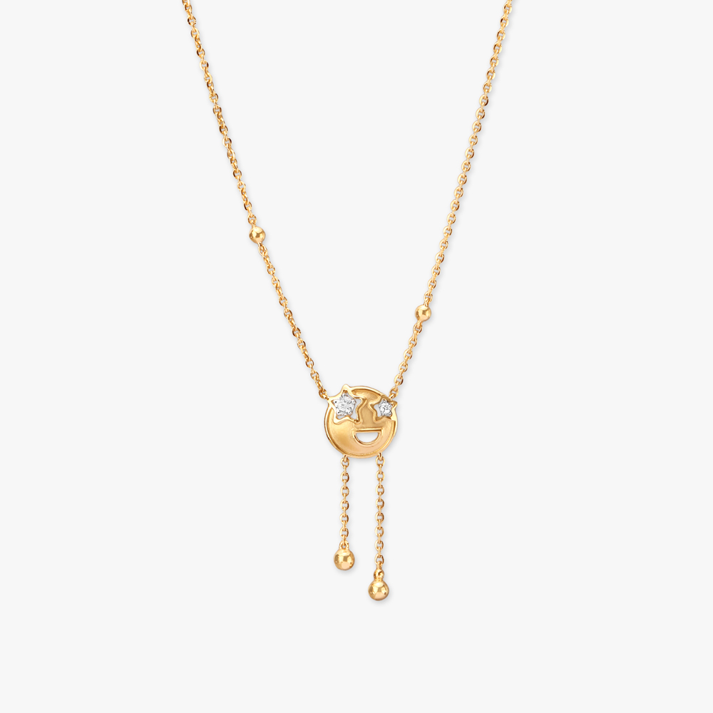 Starry Smiles Diamond Necklace for Kids