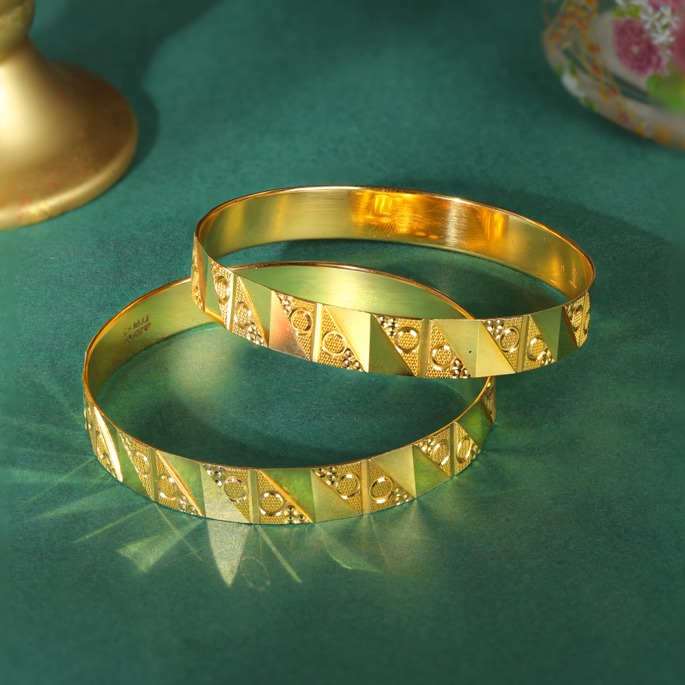 

Blazing Gold Bangle Set