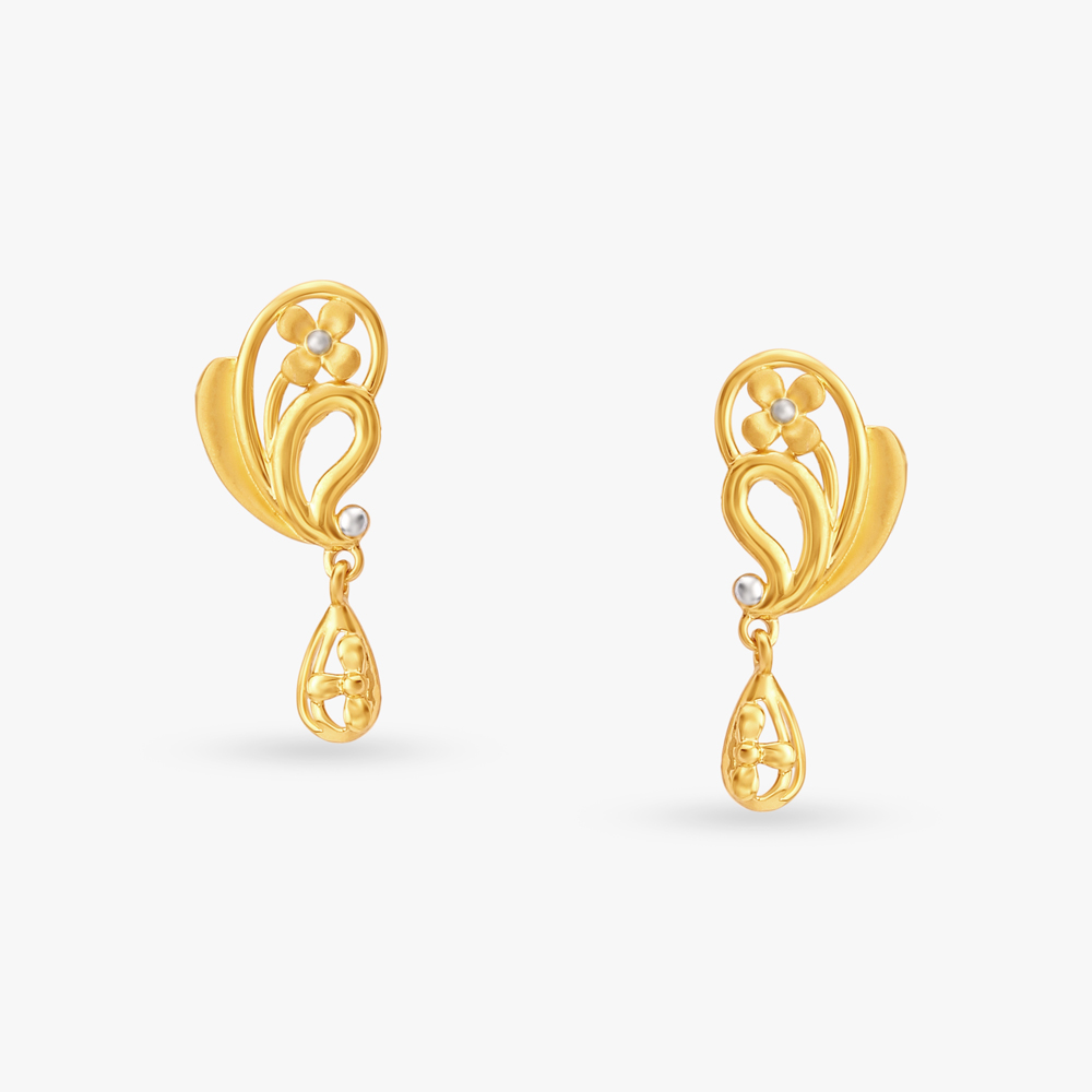 Elegant Paisley Drop Earrings