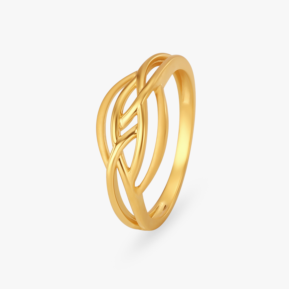 Knotwork Gold Finger Ring