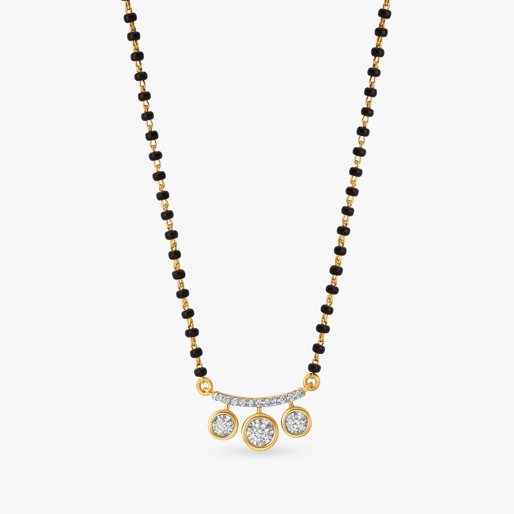 Mesmerising Geometric Diamond Mangalsutra