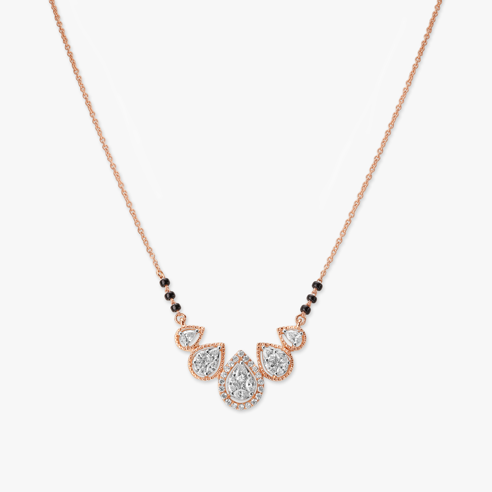 Cascading Sparkle Diamond Mangalsutra