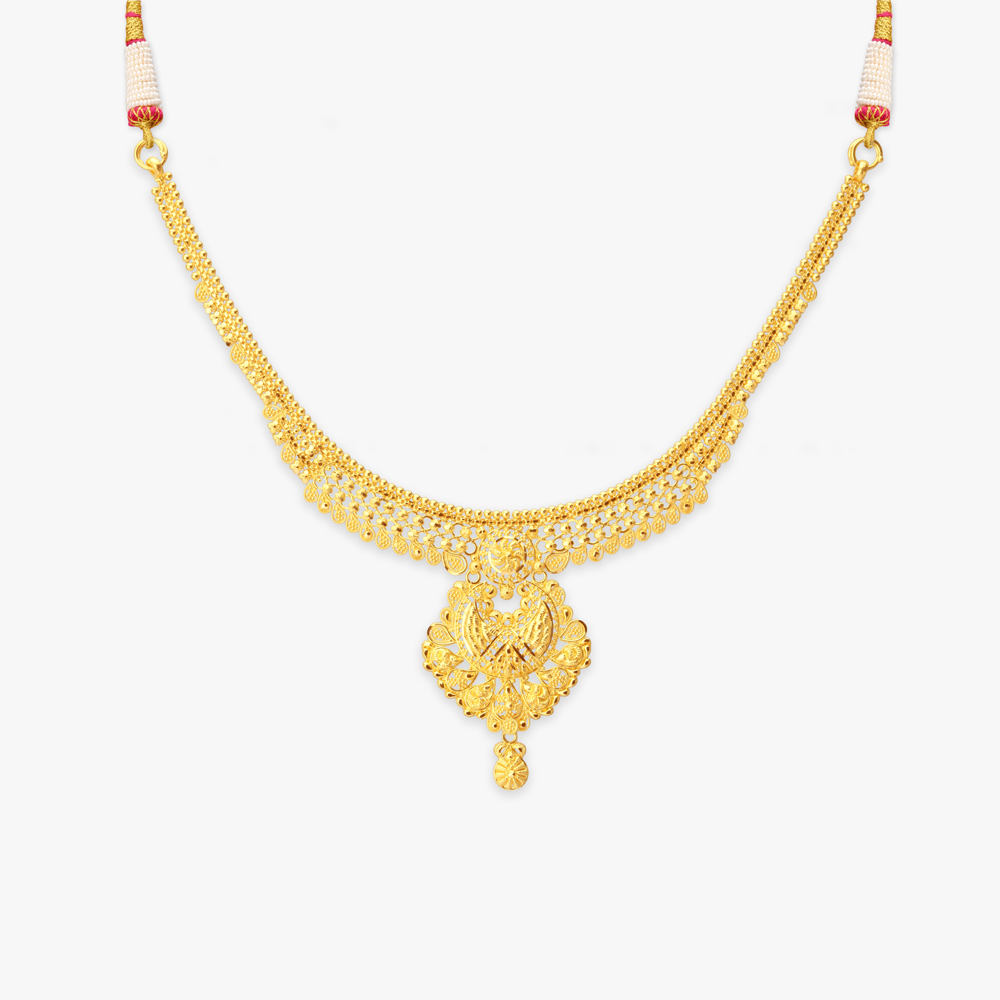Blossom Crest Gold Necklace