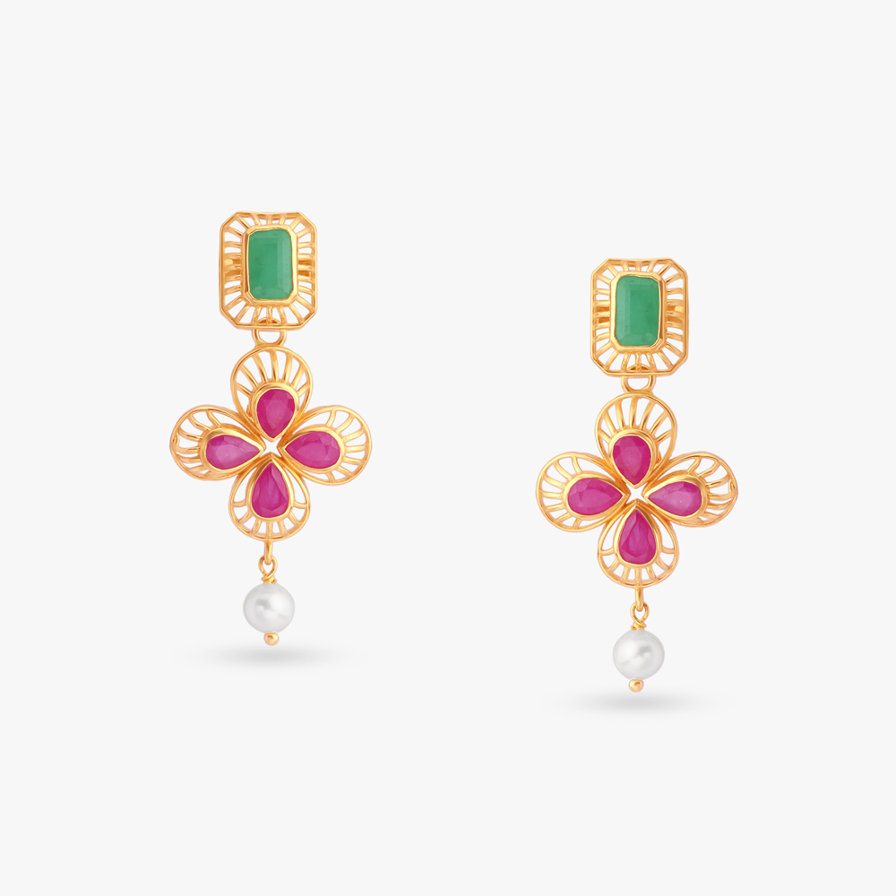 Vibrant Heirloom Drop Earrings