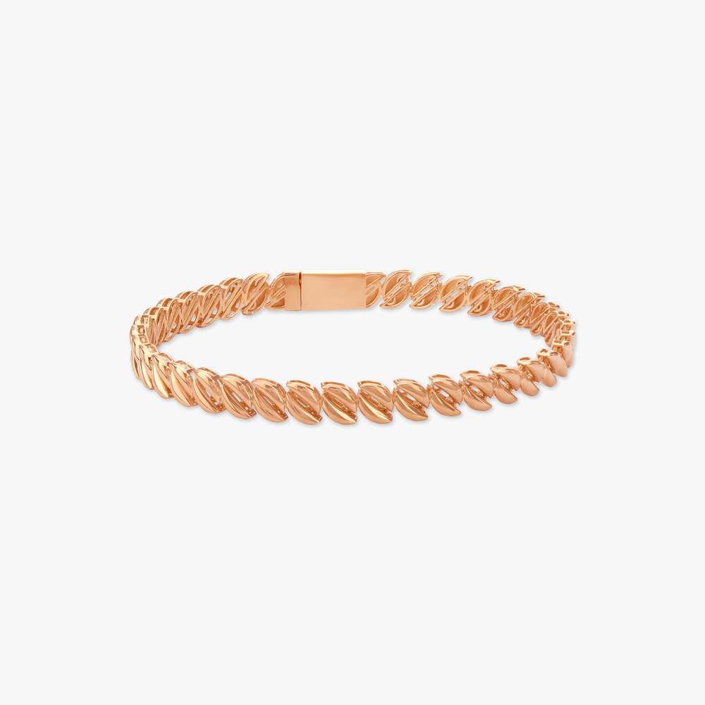 Curl Link Gold Bracelet