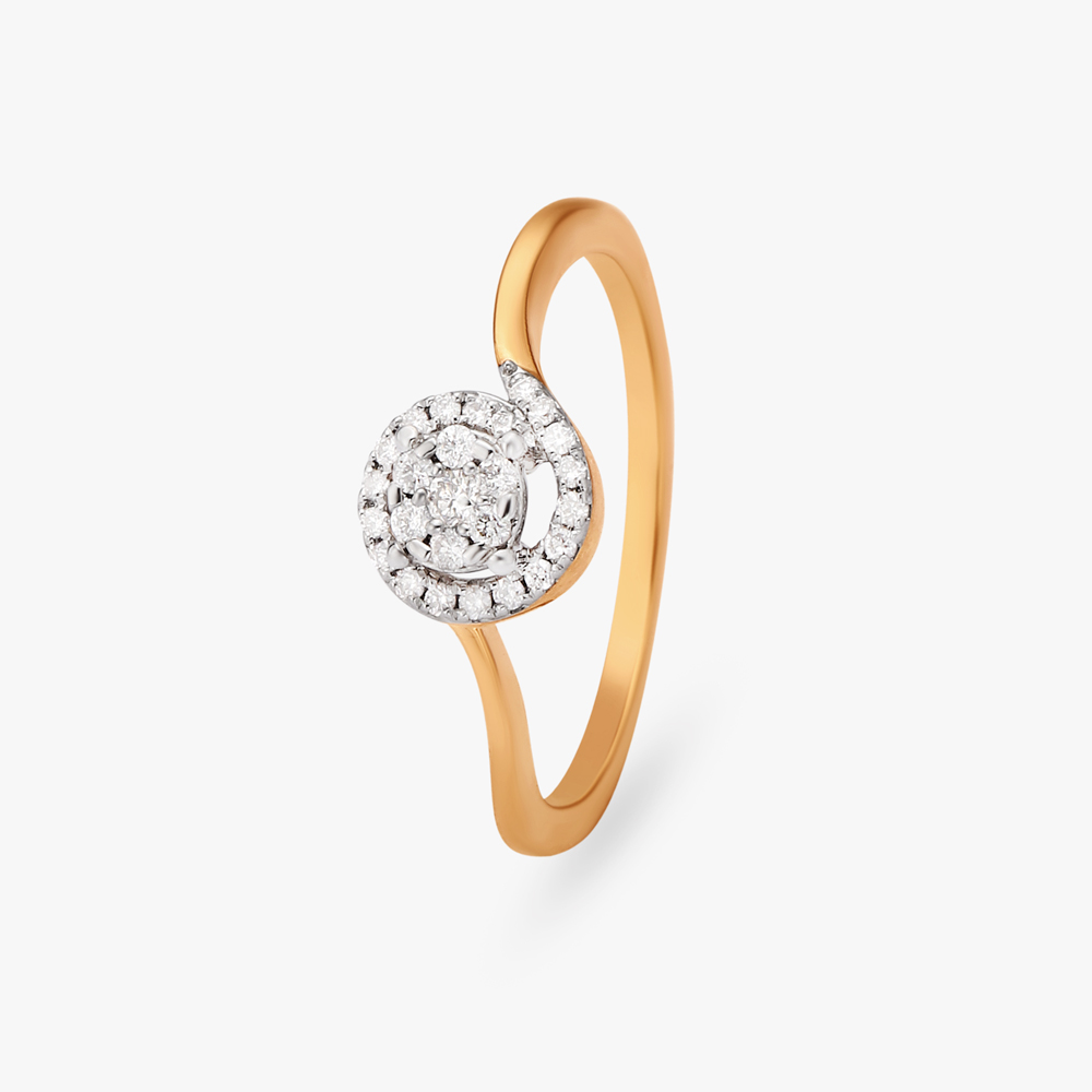 Halo Diamond Finger Ring