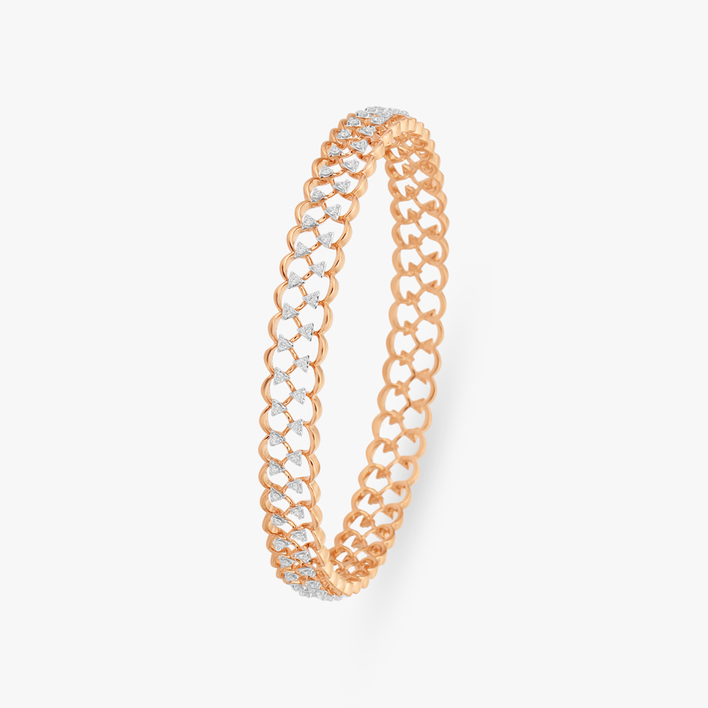 

Intricate Diamond Bangle