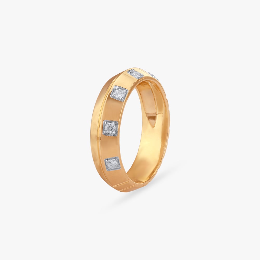 Facet Charm Diamond Ring for Men