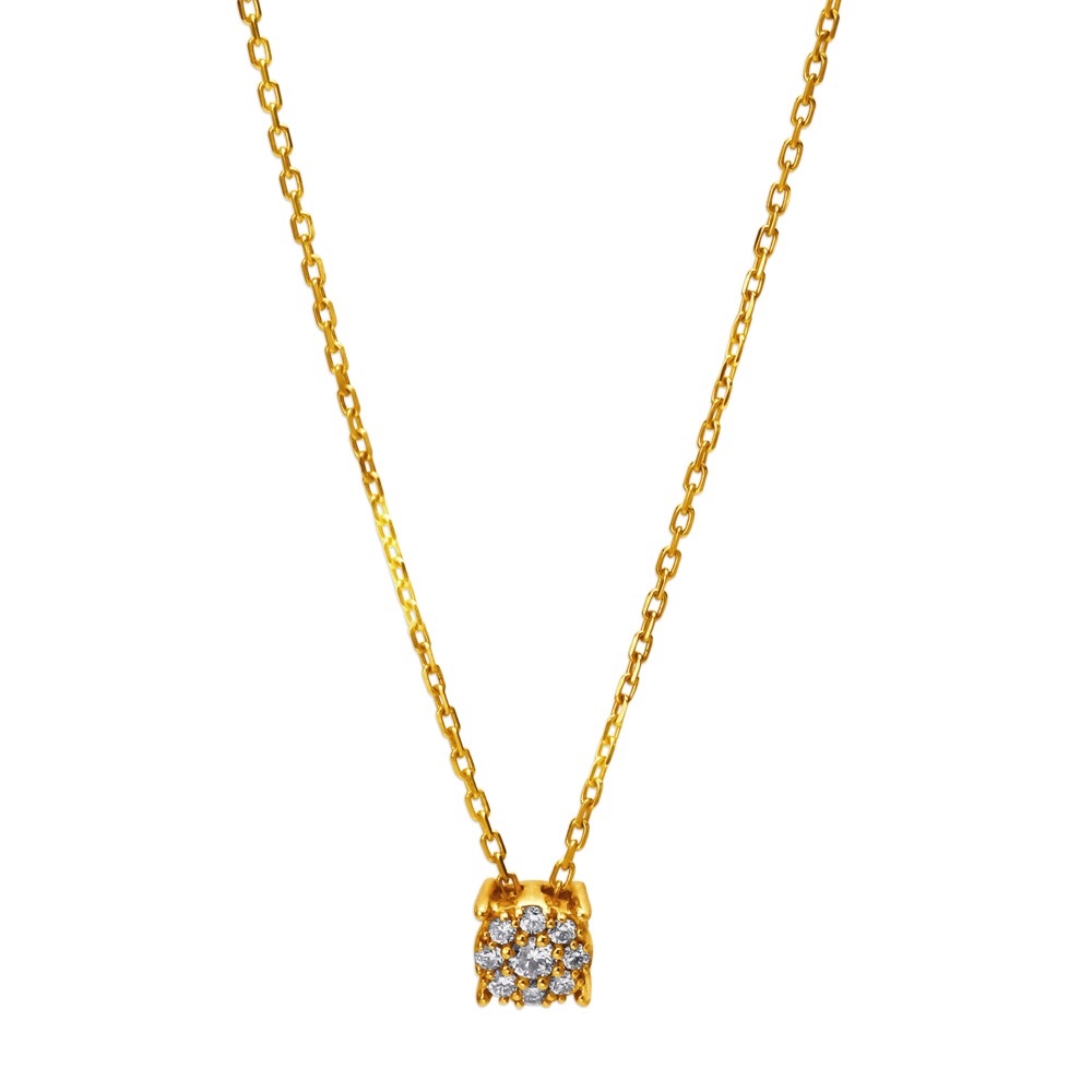 Floral Sparkle Diamond Necklace