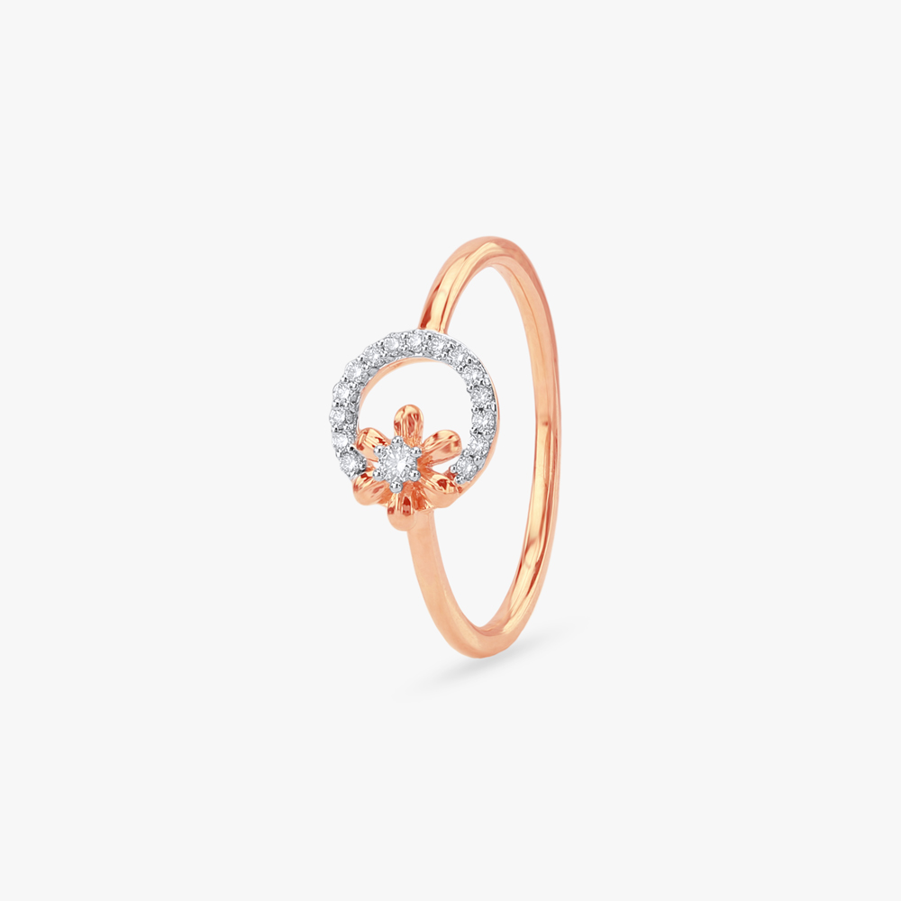 Orbit Petal Diamond Ring