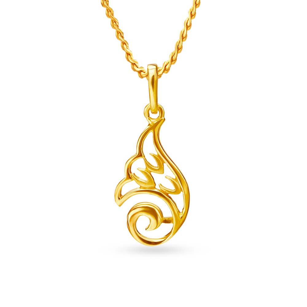 Dainty Bluebells Gold Pendant