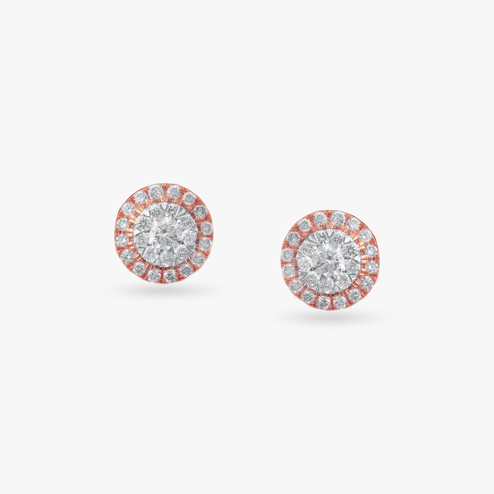 Twinkle Nest Diamond Stud Earrings