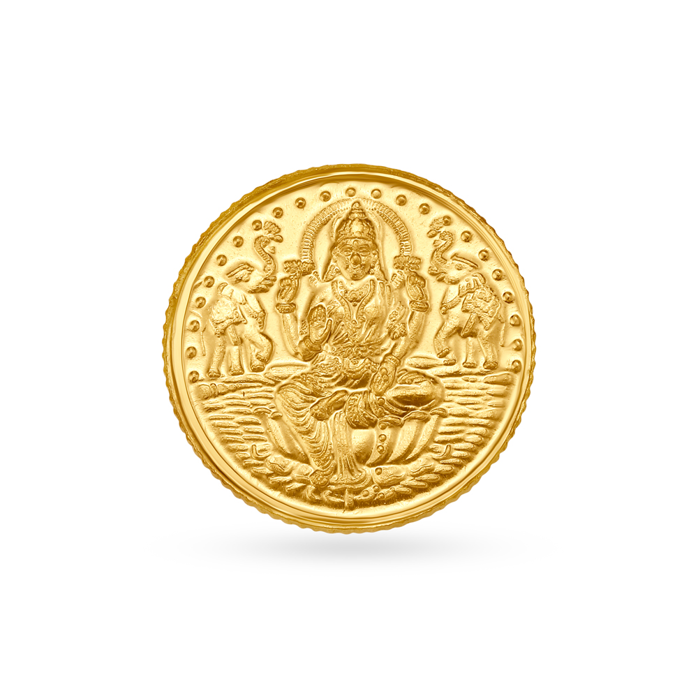 

8 gram 22 Karat Gold Coin with Lakshmi Motif