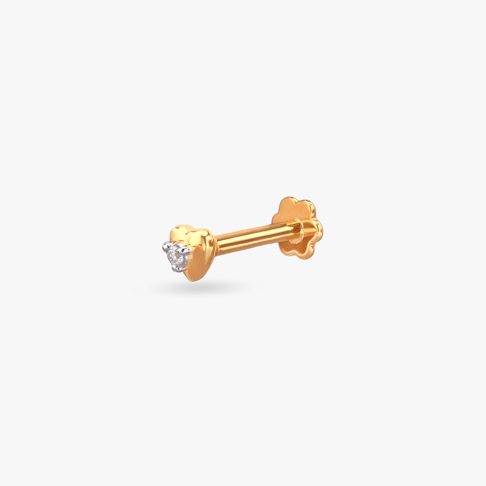 Minimal Glow Diamond Nose Pin