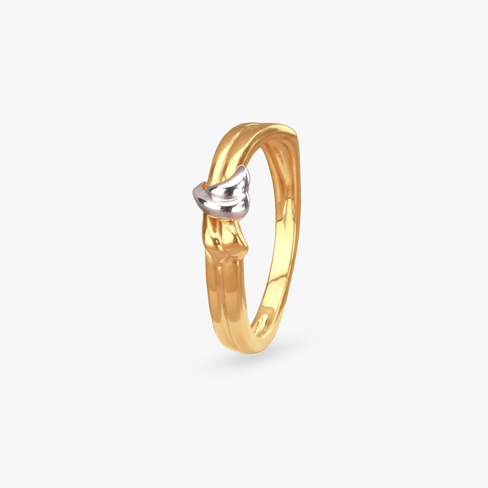 

Entwined Gold Finger Ring