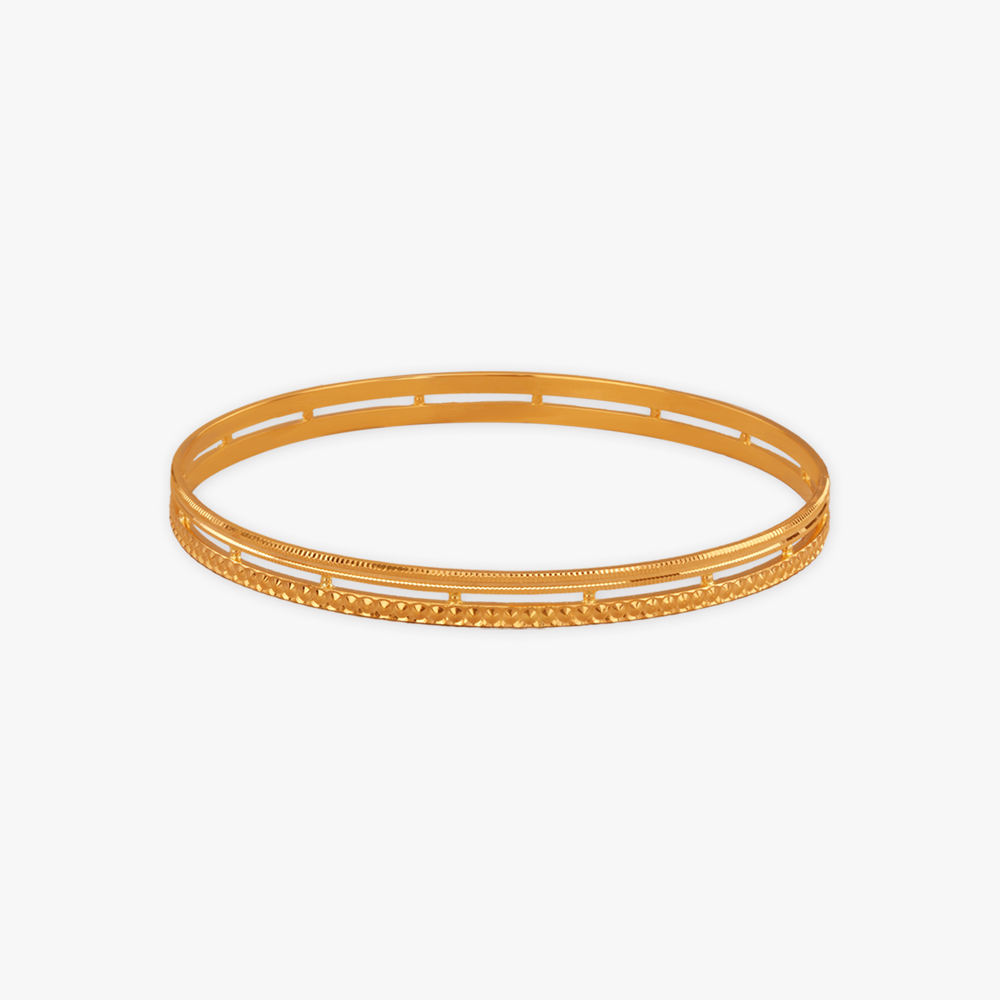 

Elegant Fusion Gold Bangles