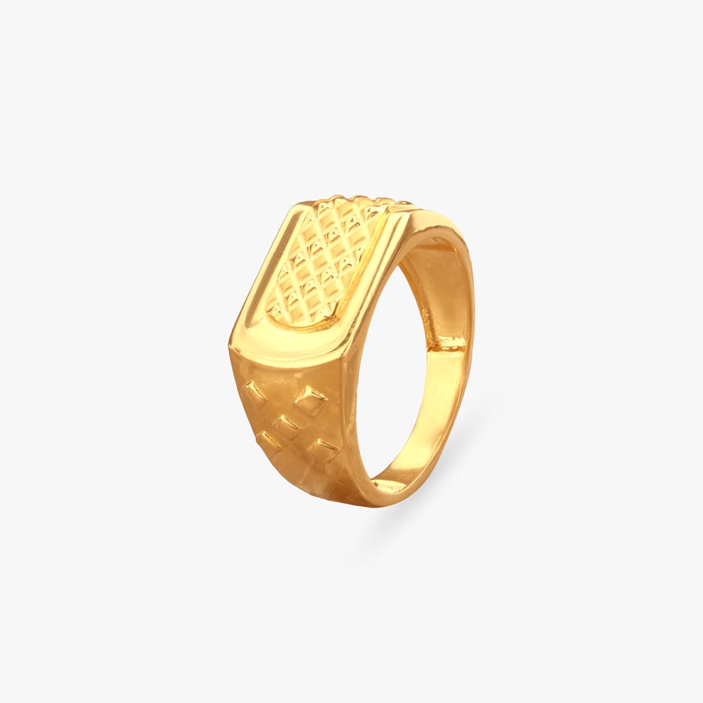 Urban Mark Gold Ring for Men
