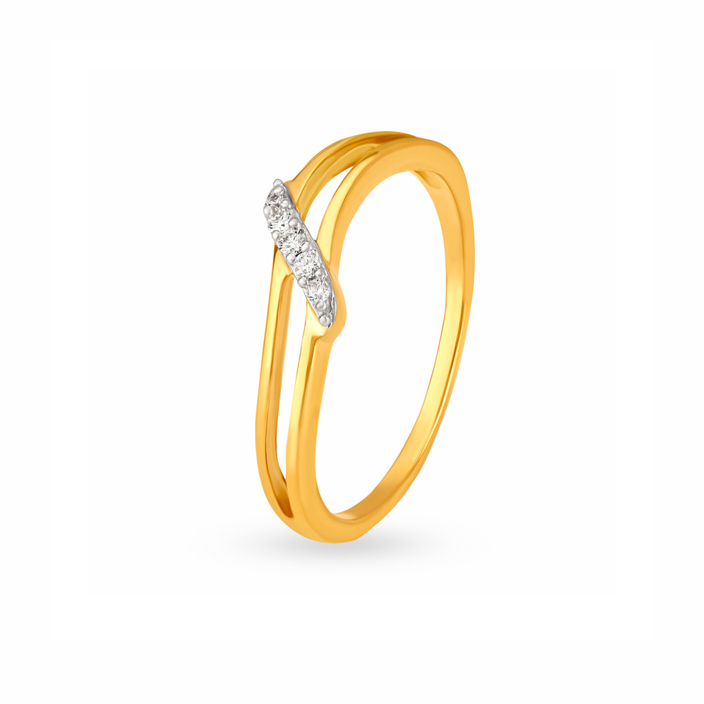 Stylish Diamond Finger Ring