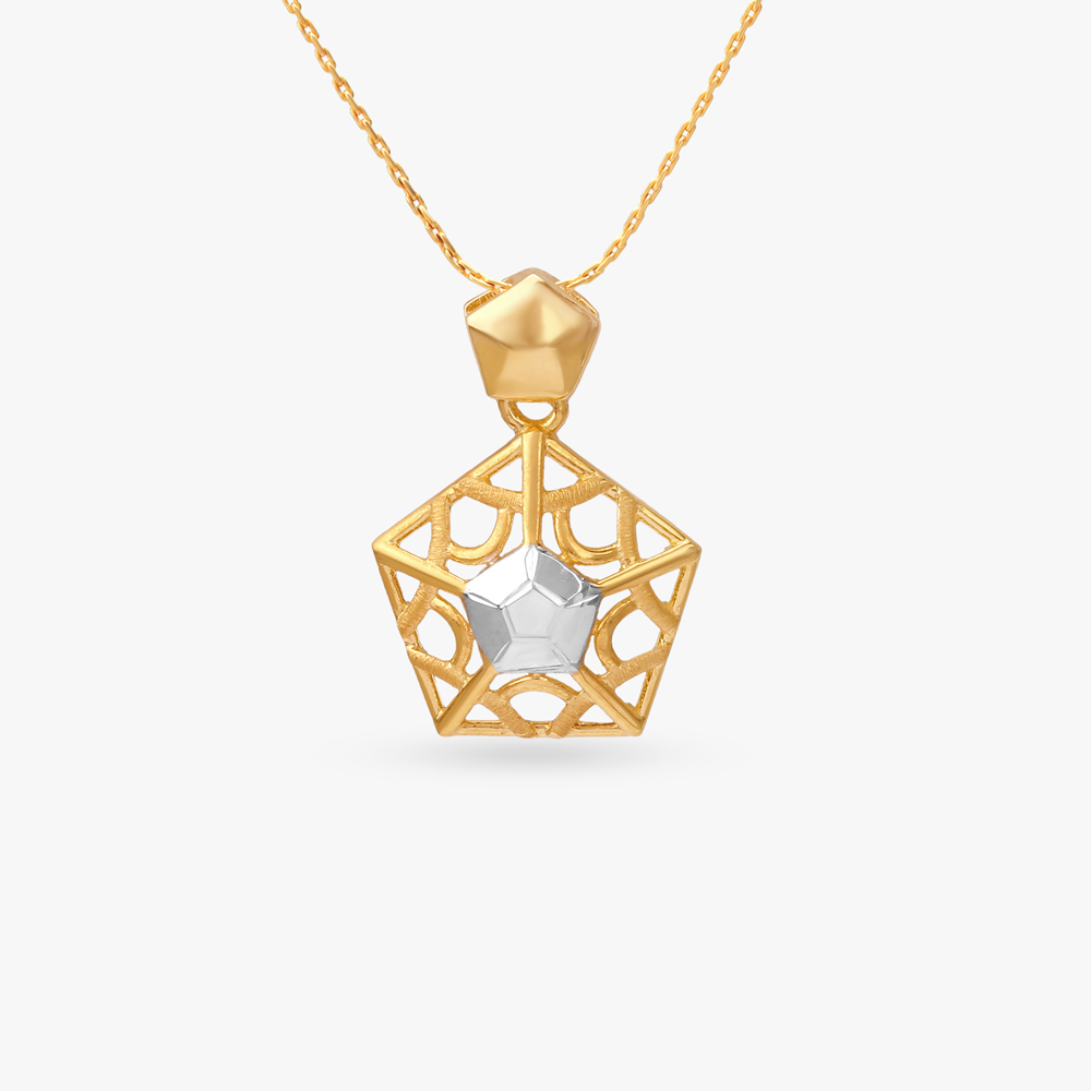 Celestial Muse Gold Pendant