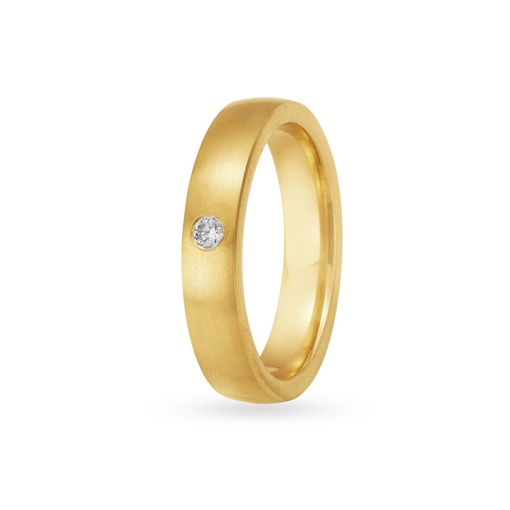 Delicate Diamond Men's Finger Ring