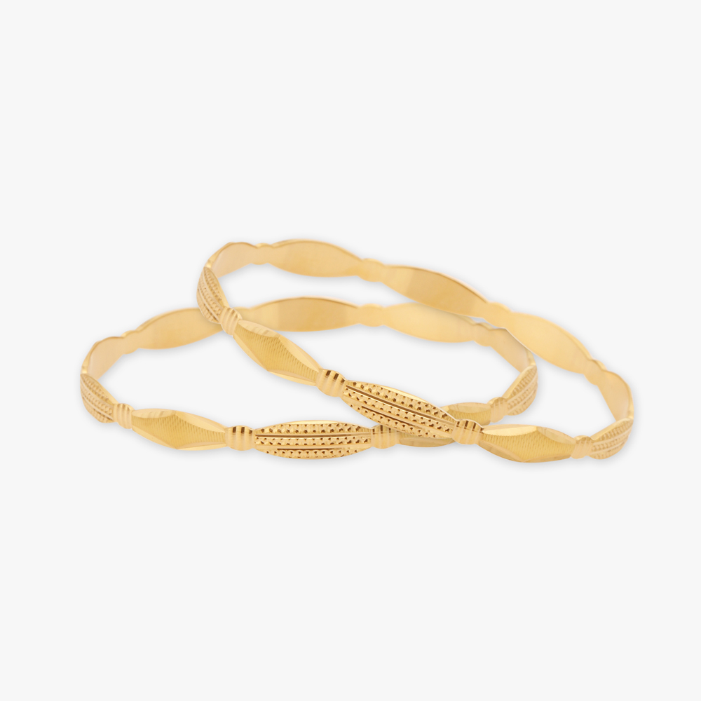 Twisted Gold Bangles