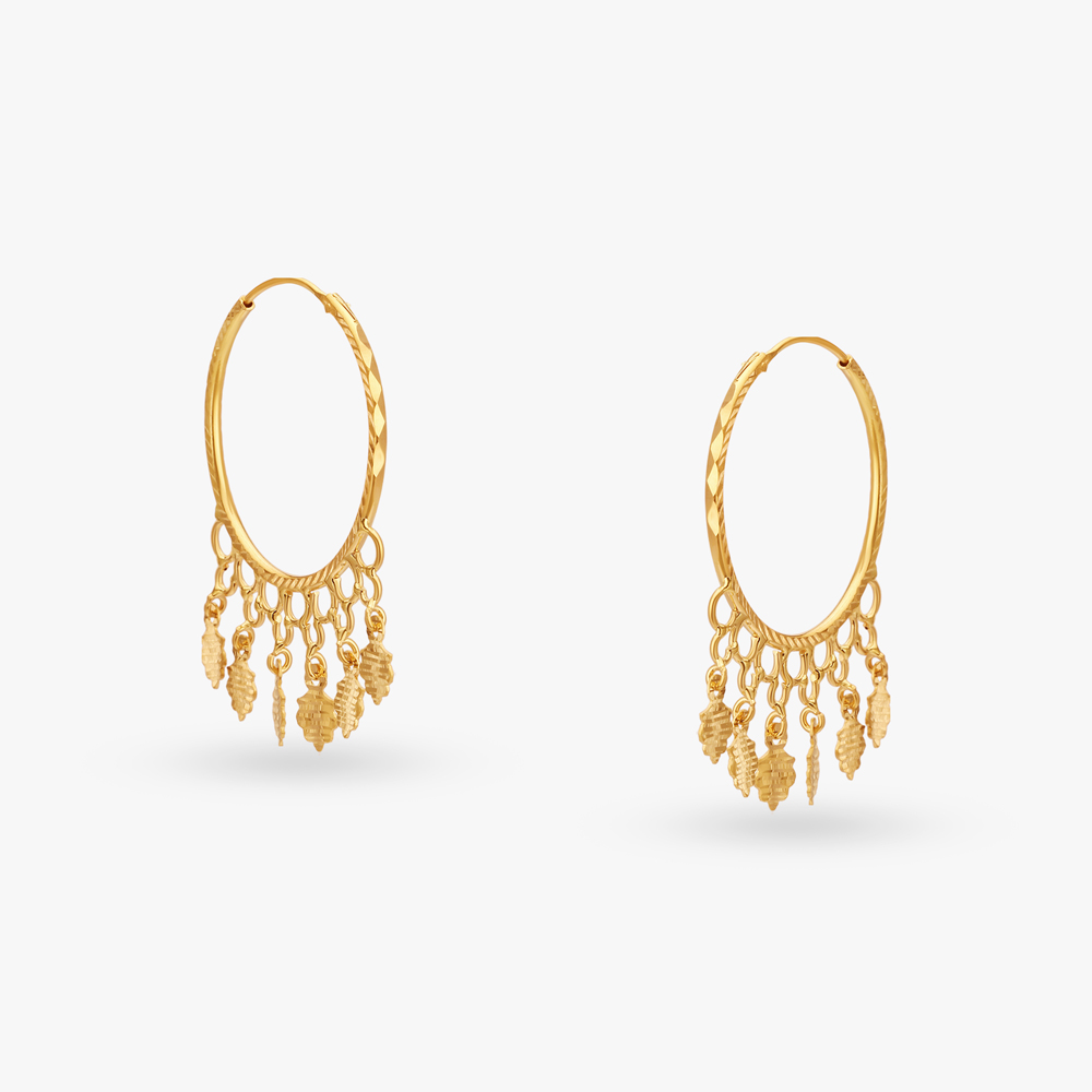Charming Gold Hoop Earrings