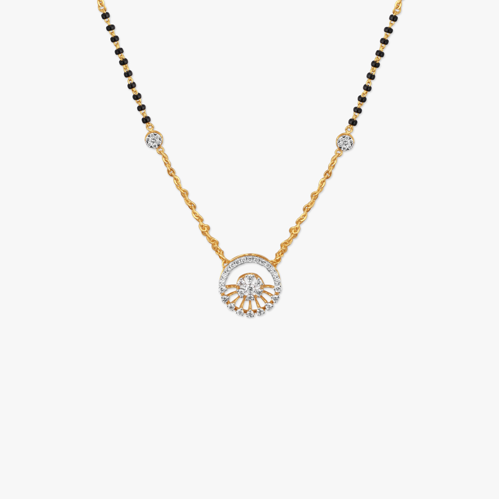 Graceful Circles Diamond Mangalsutra
