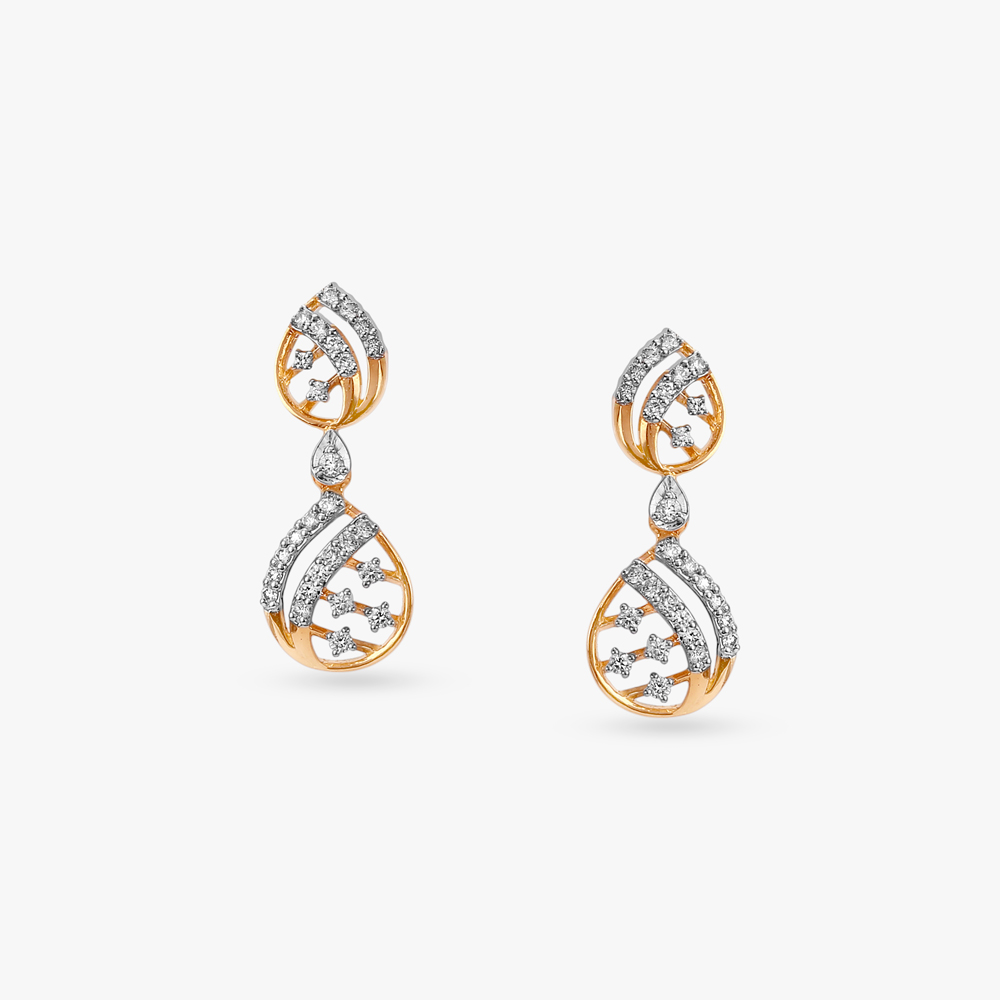 Twinkle Diamond Drop Earrings