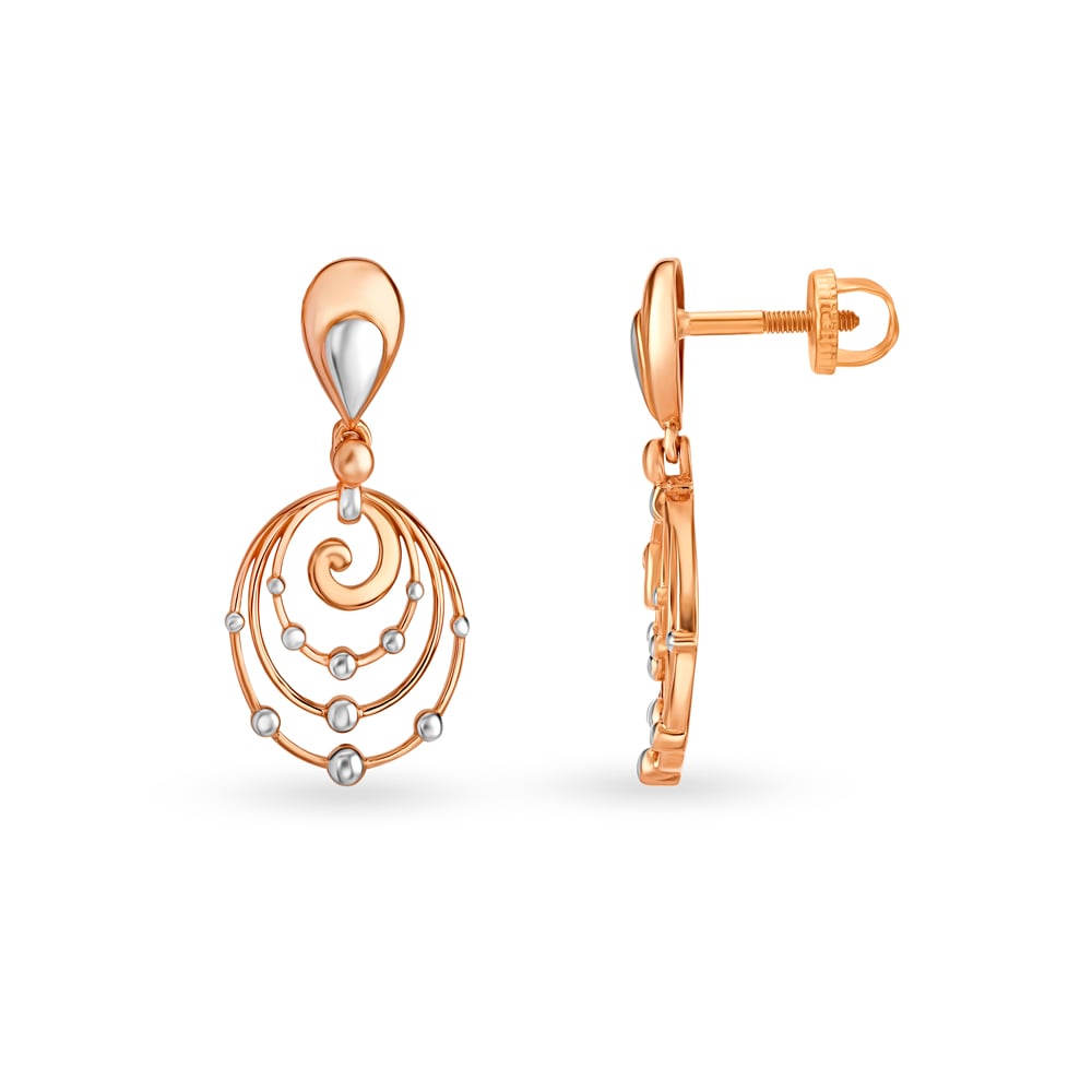 

Sleek Geometric Drop Earrings