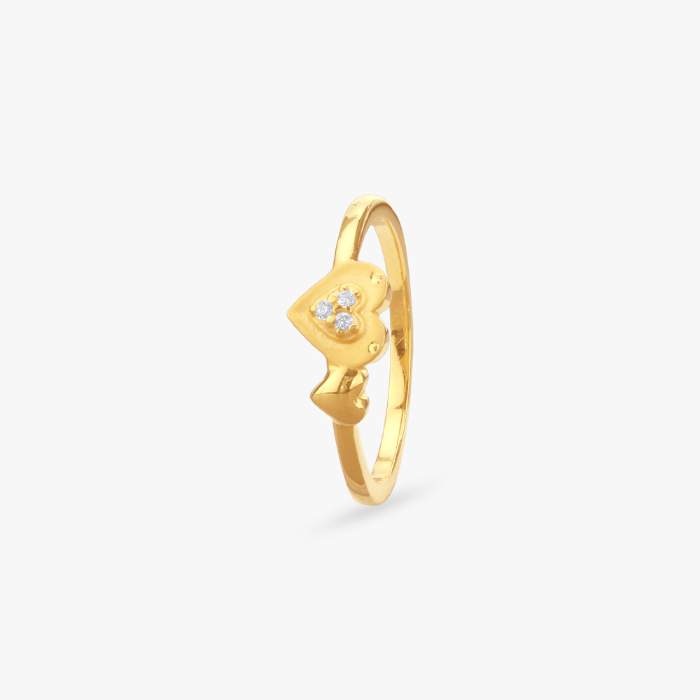 Forever Love Gold Finger Ring