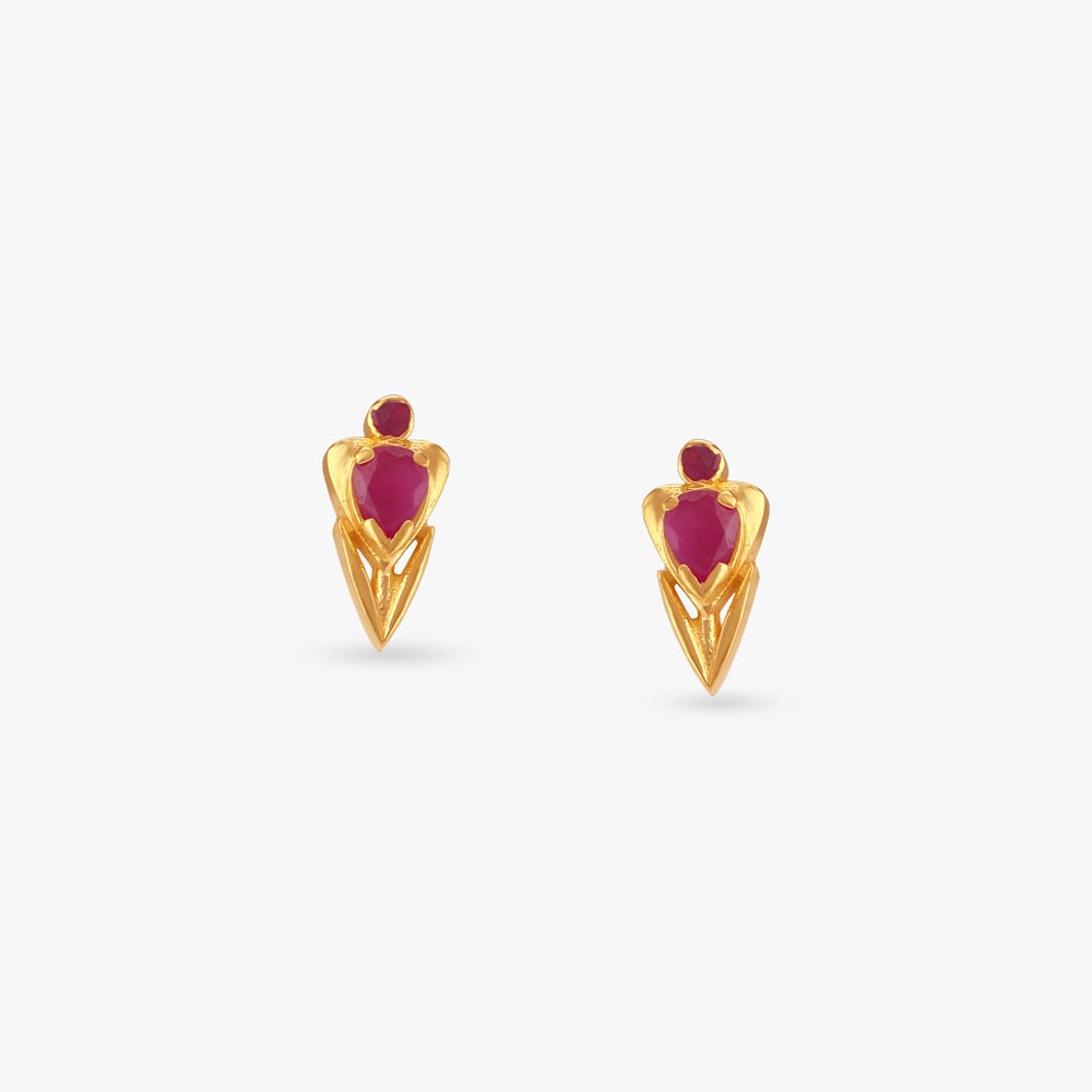Bold Geometry Stud Earrings