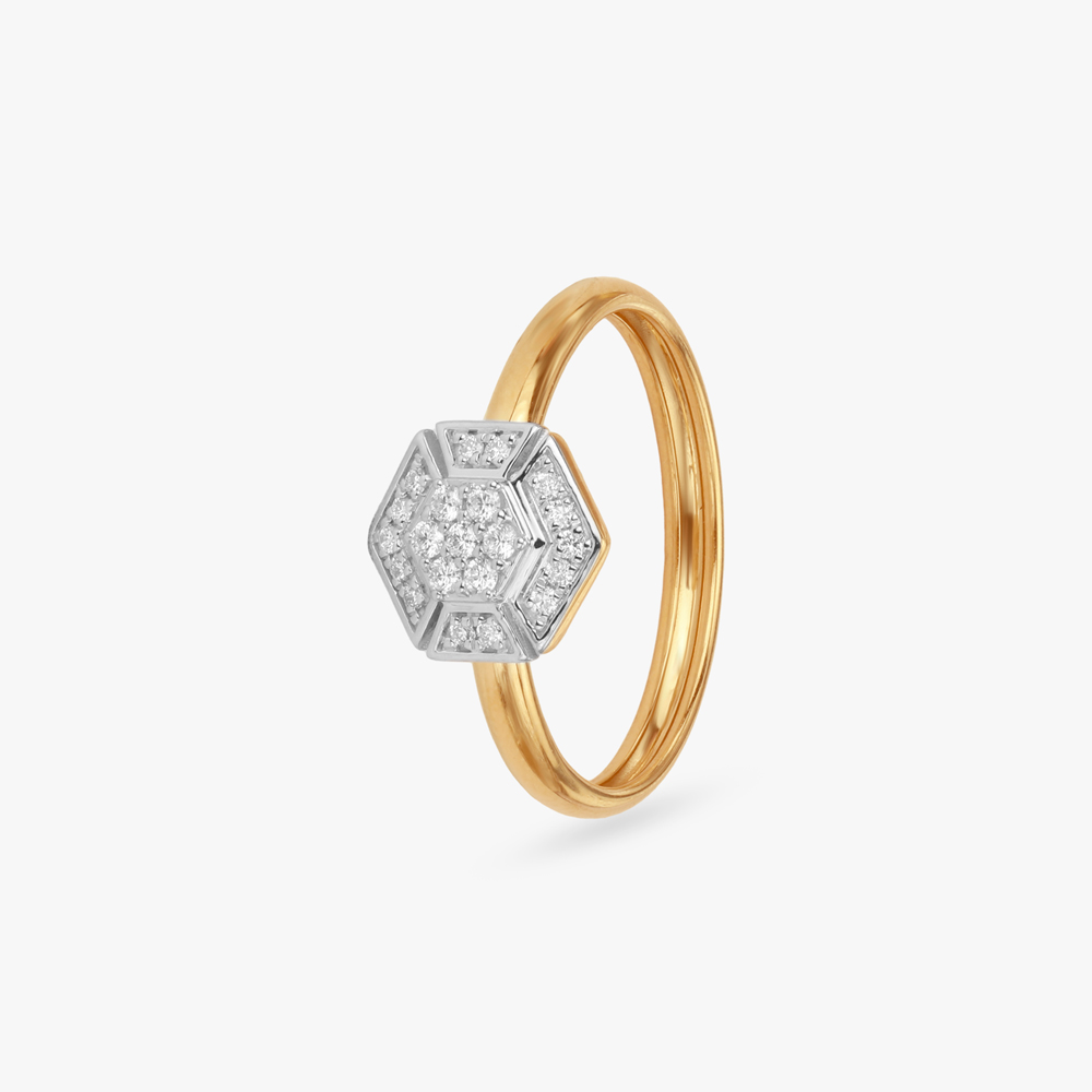 Hive Halo Diamond Ring