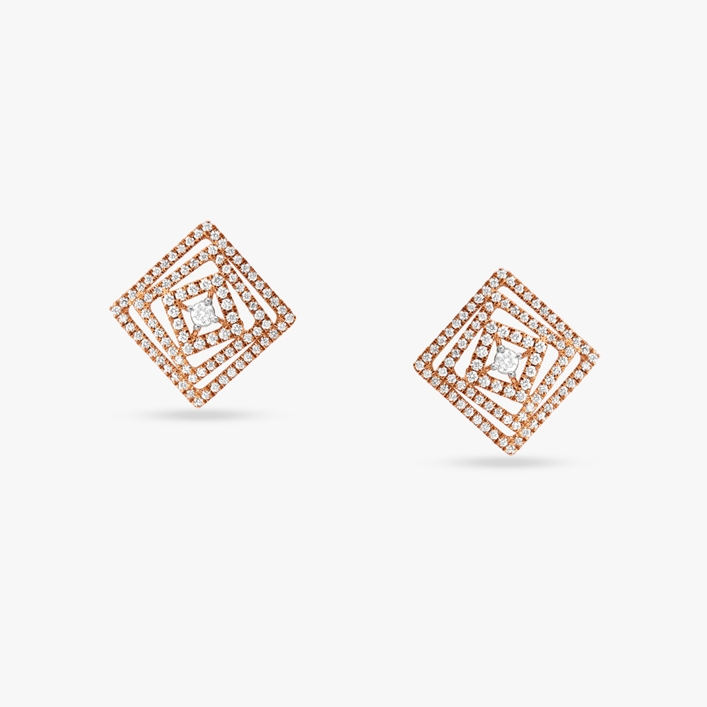 Luminous Glow Diamond Stud Earrings