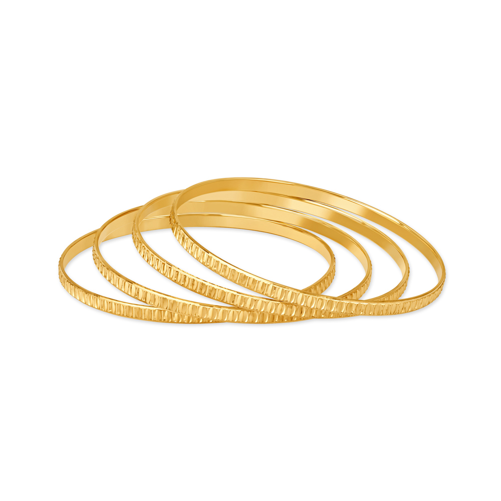 Golden Simplicity Gold Bangles