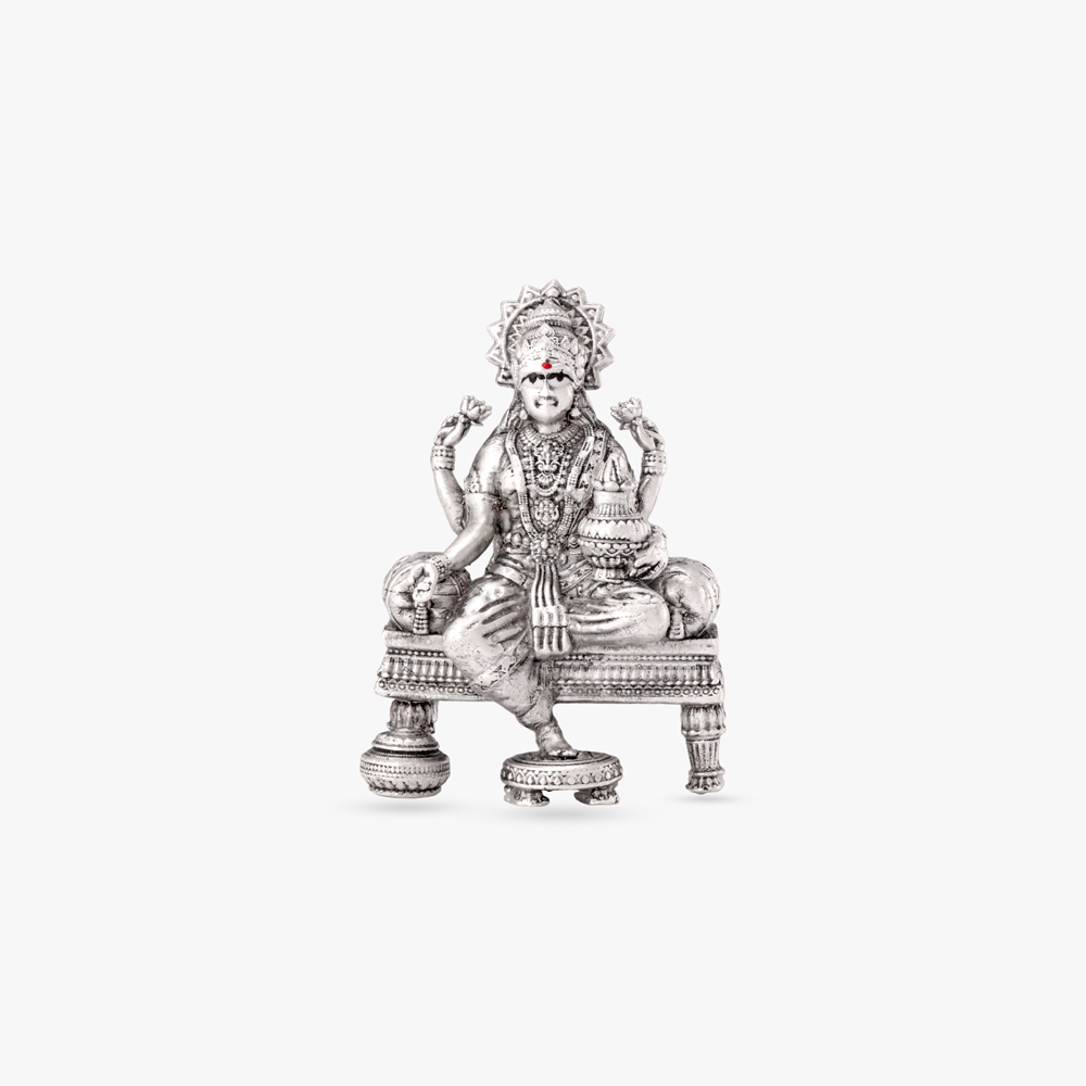

Mahalakshmi Aura Silver Idol