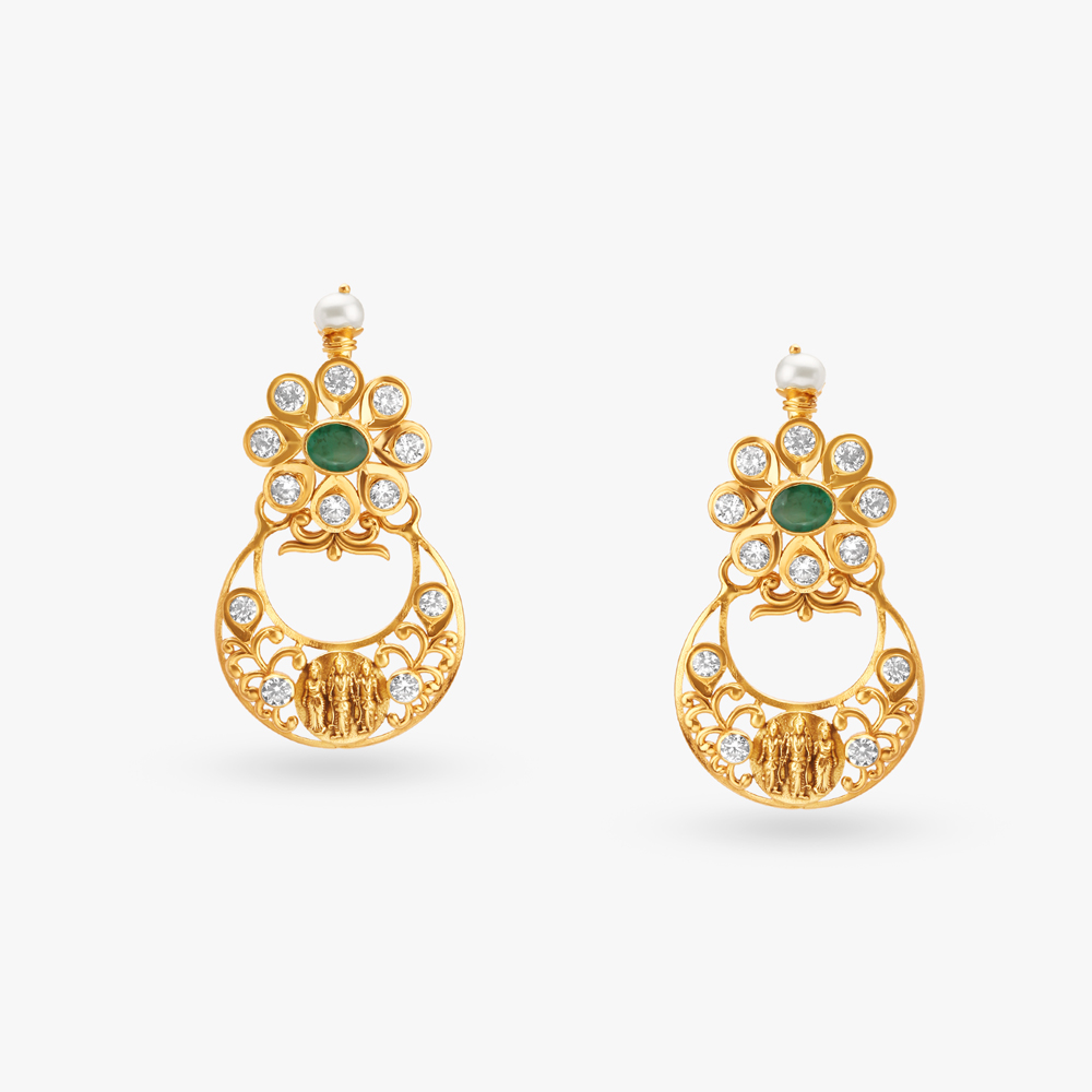 Blooming Beauty Gold Drop Earrings