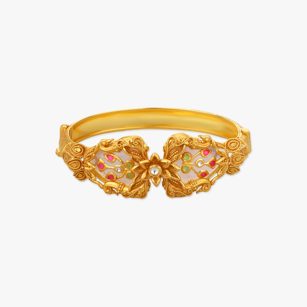 Wings of the Realm Gold Bangle