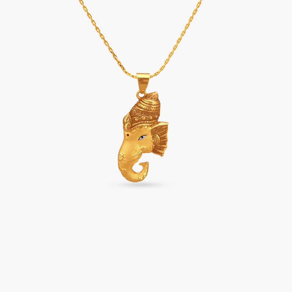 Divine Gaze Gold Pendant