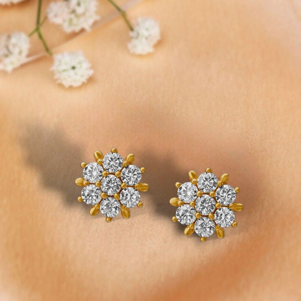 Endearing Gold Stud Earrings for Kids