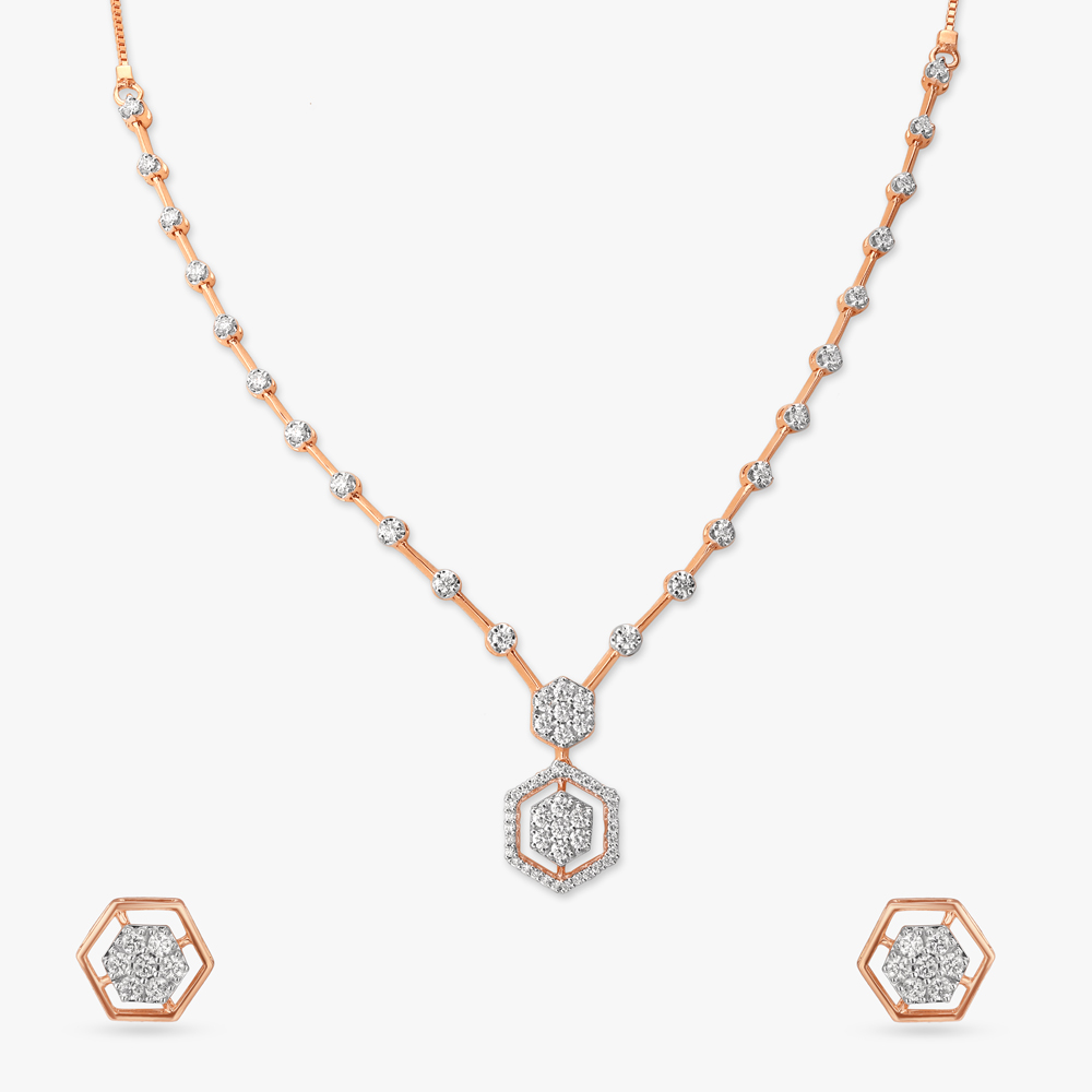 Honey Luxe Diamond Necklace Set
