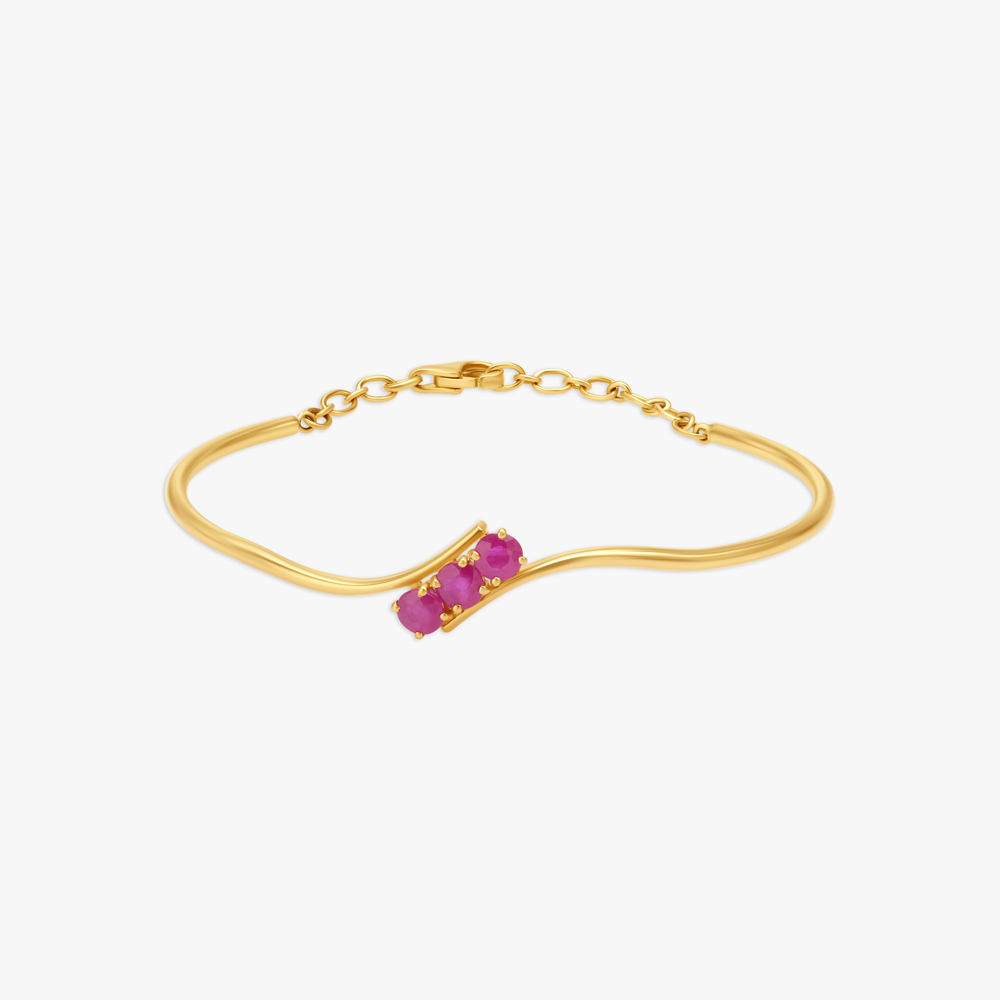 

Dainty Ruby Bangle