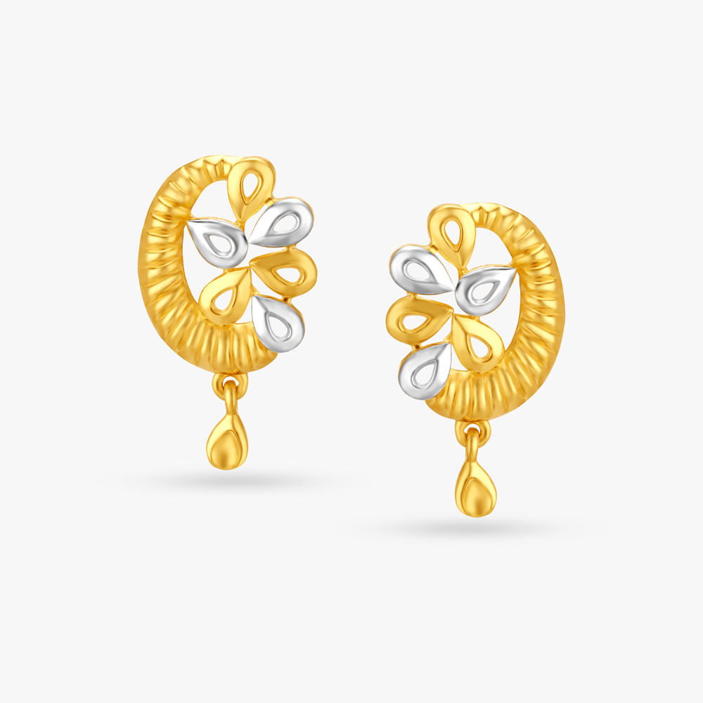 

Serene Crescent Drop Earrings