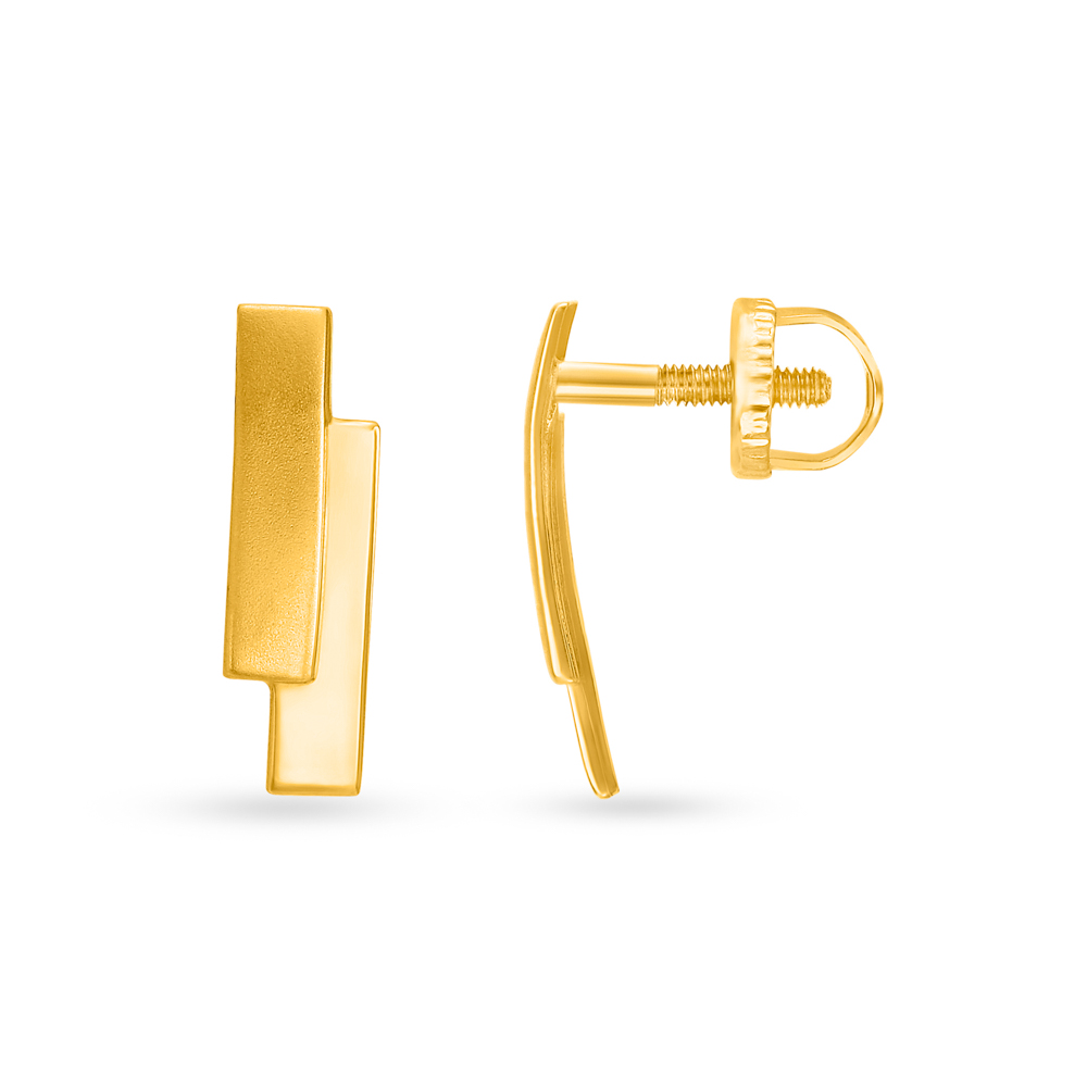 

Minimalistic Gold Stud Earrings
