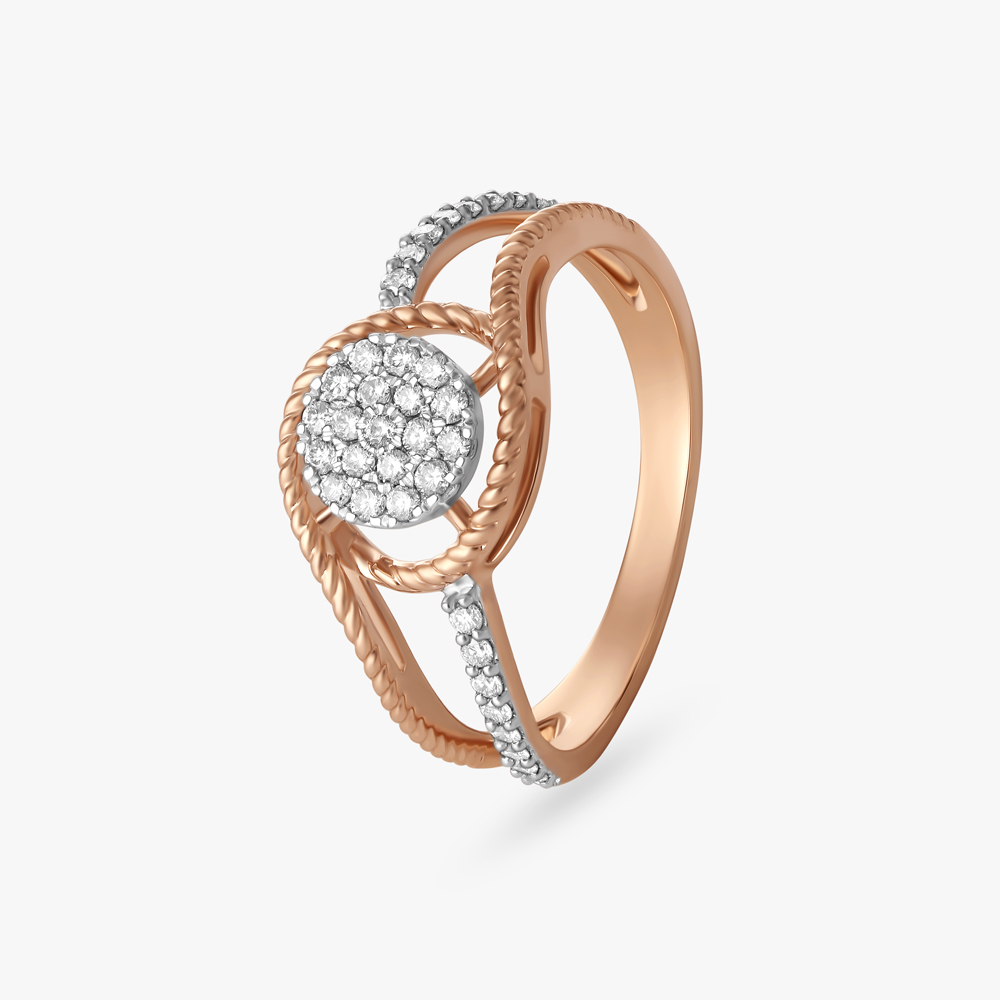 

Shimmering Cluster Diamond Ring