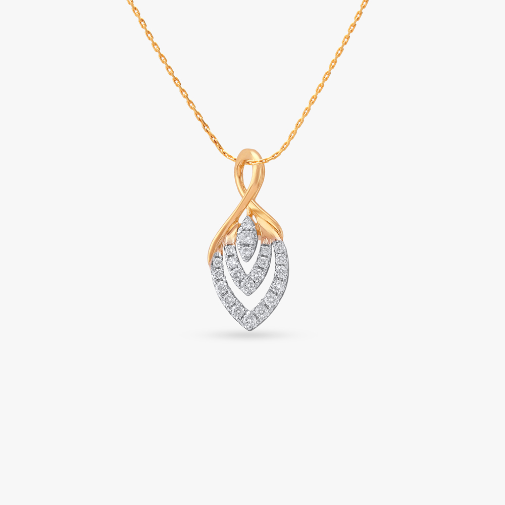 Flowline Spark Diamond Pendant