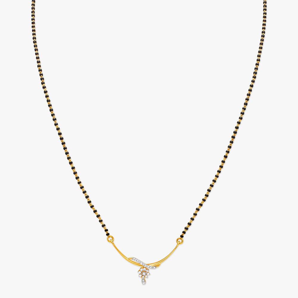 

Modish Floral Mangalsutra