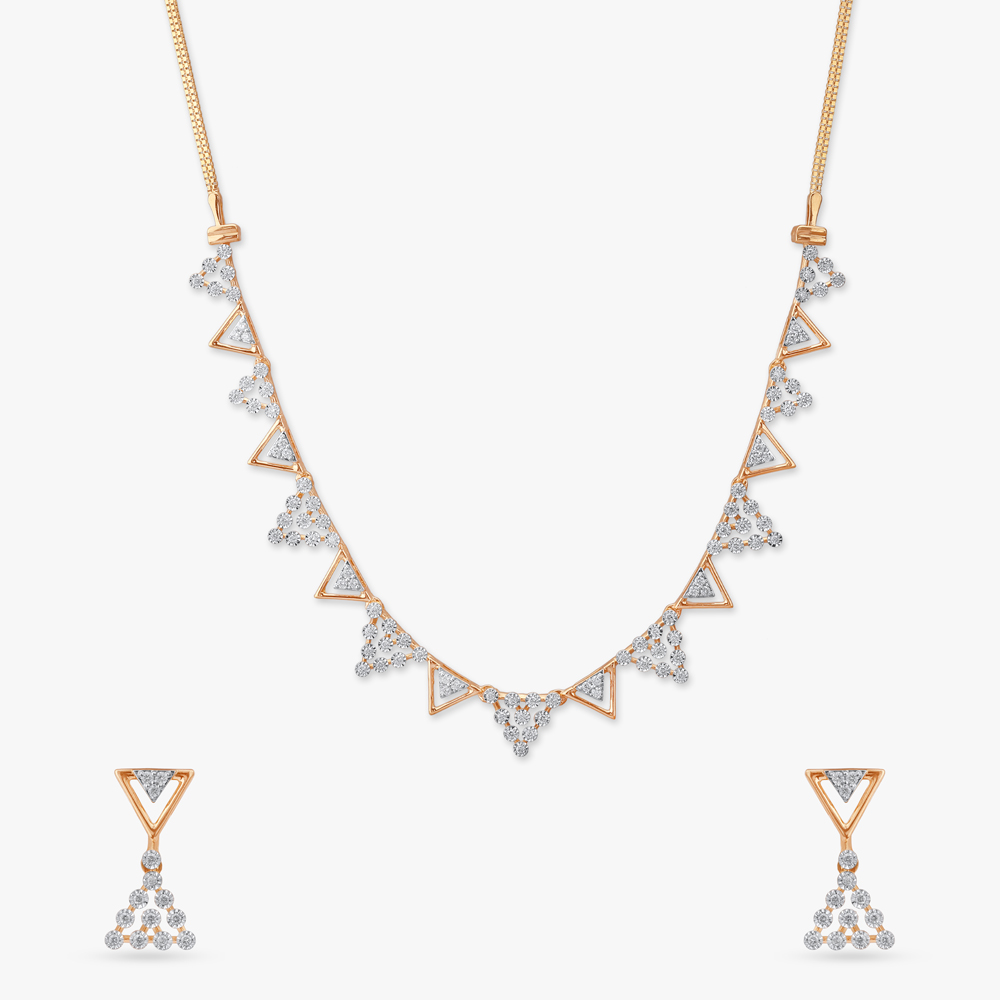 Glimmer Pop Diamond Necklace Set