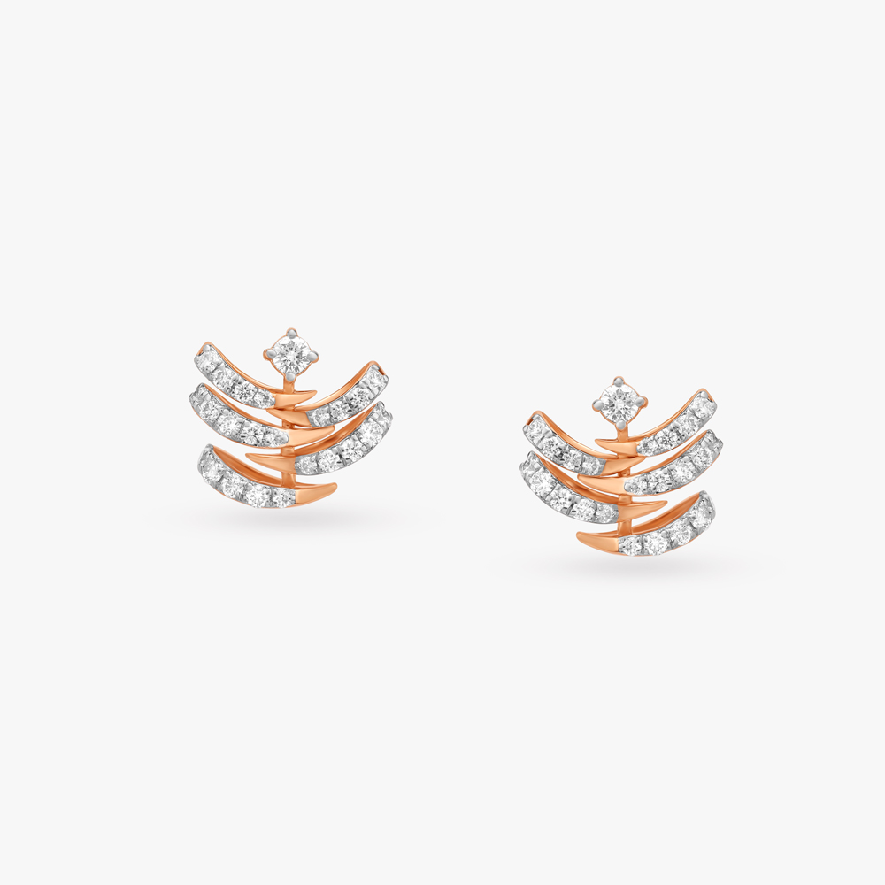 Enduringly Chic Diamond Stud Earrings