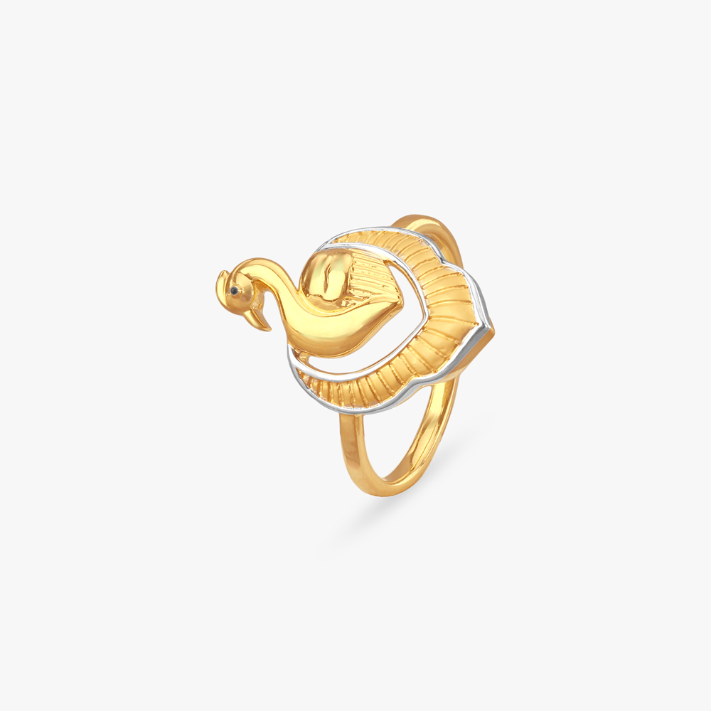 Swan Grace Gold Ring